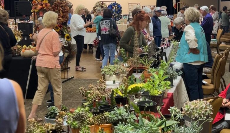 Residents shopping at the Ocean Hills Country Club Fall Craft Faire & Flea Market.