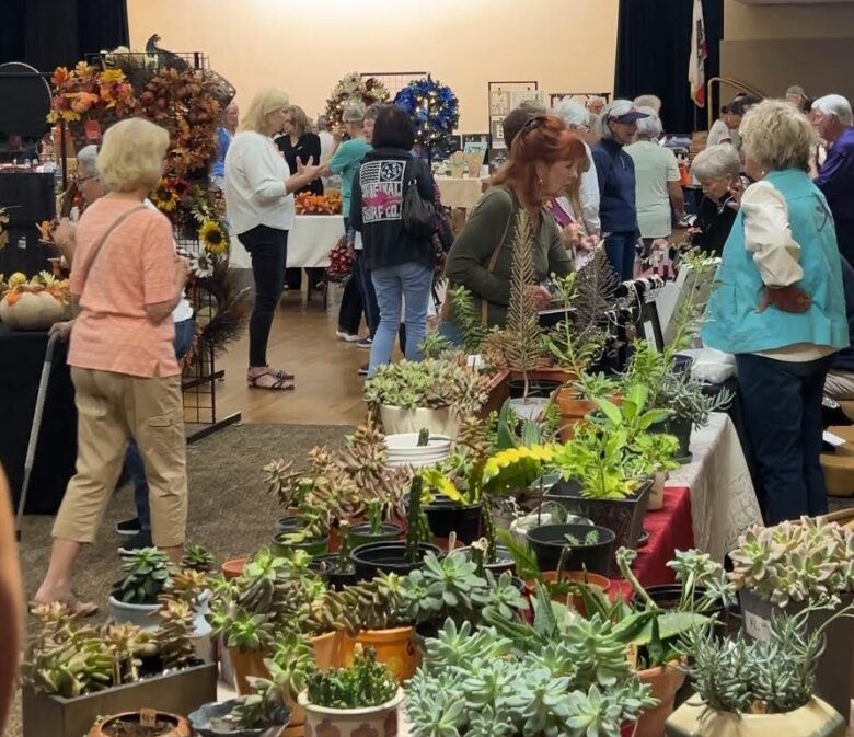 Residents shopping at the Ocean Hills Country Club Fall Craft Faire & Flea Market.