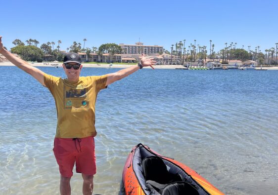 Ocean Hills Country Club Resident enjoying kayaking and the active lifestyle in San Diego, California.